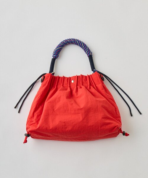 SOUNDSGOOOOD(サウンズグッド)の「【SOUNDS GOOOOD】2WAYナイロンタックギャザーパラコードBAG/WEB限定カラー追加(トートバッグ・メンズ・カーキ/レッド/ブラック/キャメル・ONE SIZE)」の9枚目の写真
