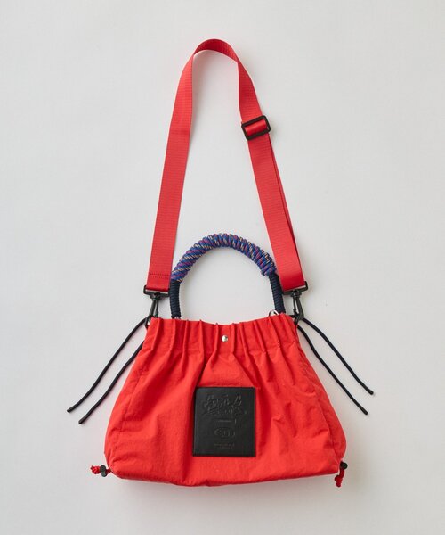 SOUNDSGOOOOD(サウンズグッド)の「【SOUNDS GOOOOD】2WAYナイロンタックギャザーパラコードBAG/WEB限定カラー追加(トートバッグ・メンズ・カーキ/レッド/ブラック/キャメル・ONE SIZE)」の10枚目の写真