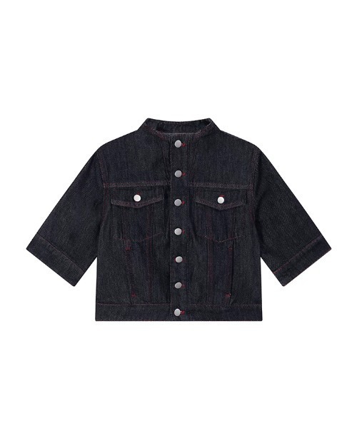 FAVORITO(ファヴォリート)の「デニムトップスワイドパンツセットアップ(セットアップ・レディース・ブラック・XL/L/M/S)」の6枚目の写真