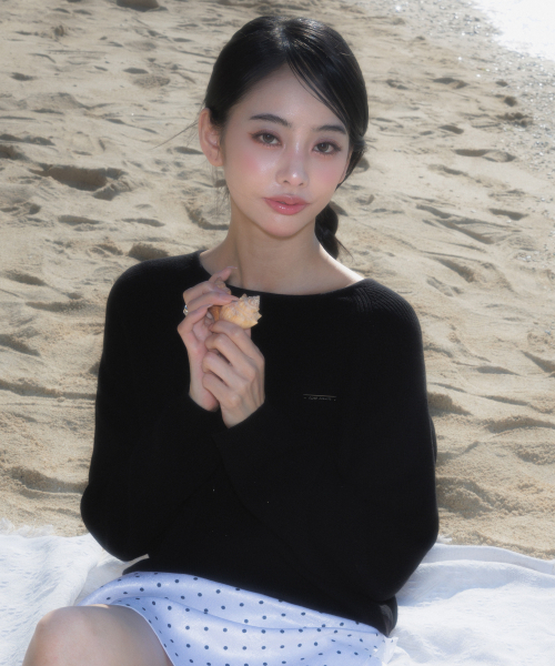 ROSEFRANTZ（ロゼフランツ）の「Boatneck Sheer Basic Knit [Black]（ニット/セーター・レディース・ブラック・OS）」の5枚目の写真