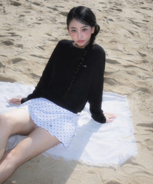 ROSEFRANTZ（ロゼフランツ）の「Boatneck Sheer Basic Knit [Black]（ニット/セーター・レディース・ブラック・OS）」の6枚目の写真