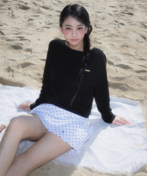 ROSEFRANTZ（ロゼフランツ）の「Boatneck Sheer Basic Knit [Black]（ニット/セーター・レディース・ブラック・OS）」の7枚目の写真
