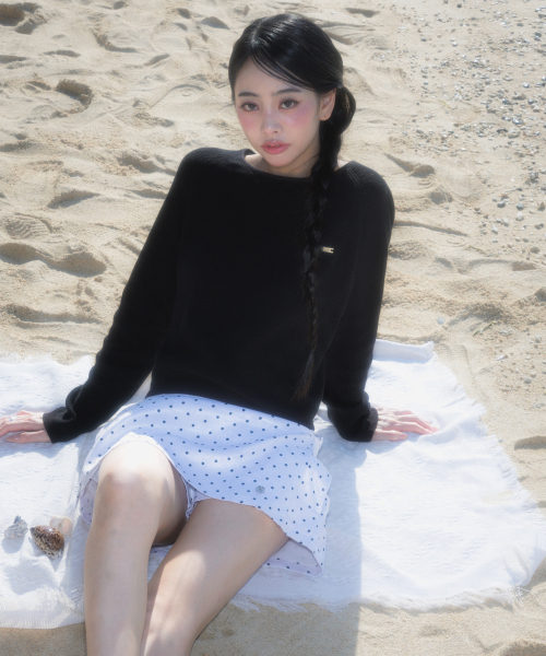 ROSEFRANTZ（ロゼフランツ）の「Boatneck Sheer Basic Knit [Black]（ニット/セーター・レディース・ブラック・OS）」の8枚目の写真