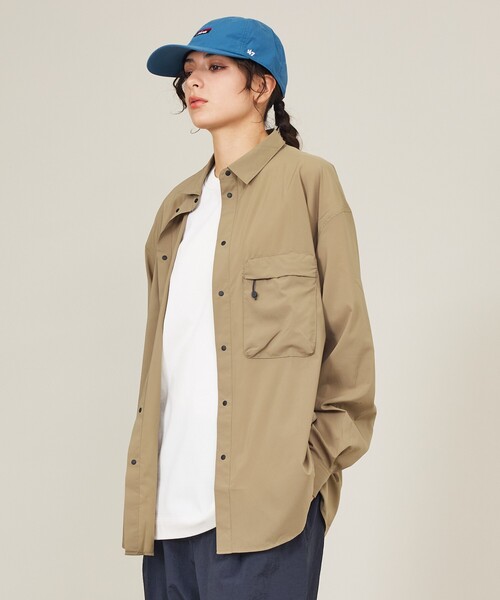 NANGA（ナンガ）の「【NANGA /ナンガ】PLC EXCURSION SHIRT /N2500-1I402A] PLC /エクスカーションシャツ/パッカブル/アウトドア（シャツ/ブラウス・メンズ・ブラック/カーキ・M/L）」の19枚目の写真