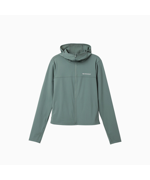 MENASOO(ミナス)の「Face Cover Zip Up Jersey(ナイロンジャケット・レディース・ミント/ブラック/レッド・MEDIUM/SMALL/X-LARGE/LARGE)」の3枚目の写真