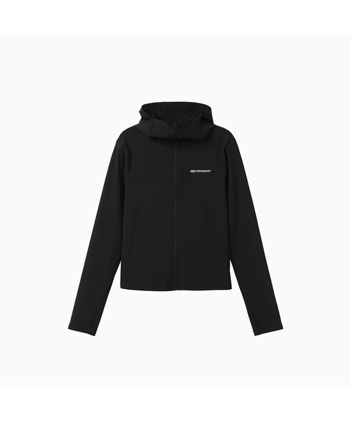MENASOO(ミナス)の「Face Cover Zip Up Jersey(ナイロンジャケット・レディース・ミント/ブラック/レッド・MEDIUM/SMALL/X-LARGE/LARGE)」の2枚目の写真