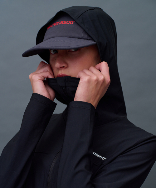 MENASOO(ミナス)の「Face Cover Zip Up Jersey(ナイロンジャケット・レディース・ミント/ブラック/レッド・MEDIUM/SMALL/X-LARGE/LARGE)」の15枚目の写真