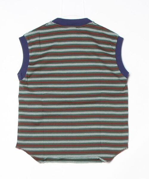 WALLA WALLA SPORT(ワラワラスポーツ)の「WALLA WALLA SPORT【ワラワラスポーツ】STRIPE SLEEVELESS TOP(Tシャツ/カットソー・レディース・ブラウン系その他/バーガンディー/ブラック系その他/ネイビー系/グリーン系その他・MEDIUM)」の6枚目の写真