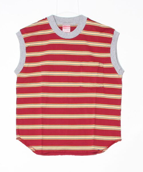 WALLA WALLA SPORT(ワラワラスポーツ)の「WALLA WALLA SPORT【ワラワラスポーツ】STRIPE SLEEVELESS TOP(Tシャツ/カットソー・レディース・ブラウン系その他/バーガンディー/ブラック系その他/ネイビー系/グリーン系その他・MEDIUM)」の15枚目の写真