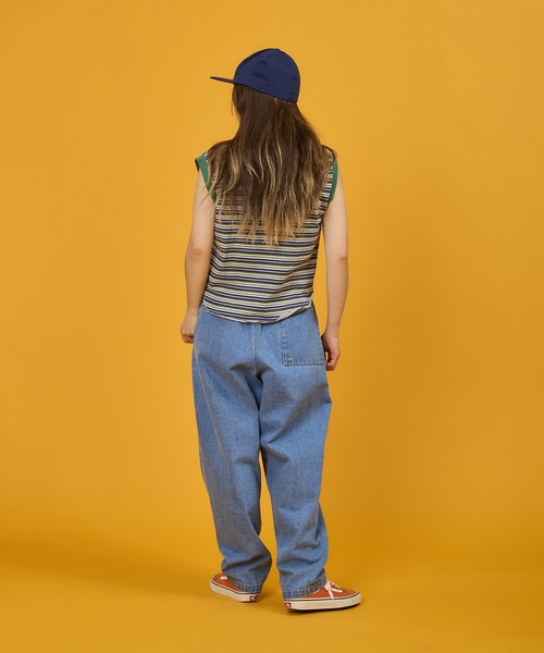 WALLA WALLA SPORT(ワラワラスポーツ)の「WALLA WALLA SPORT【ワラワラスポーツ】STRIPE SLEEVELESS TOP(Tシャツ/カットソー・レディース・ブラウン系その他/バーガンディー/ブラック系その他/ネイビー系/グリーン系その他・MEDIUM)」の12枚目の写真