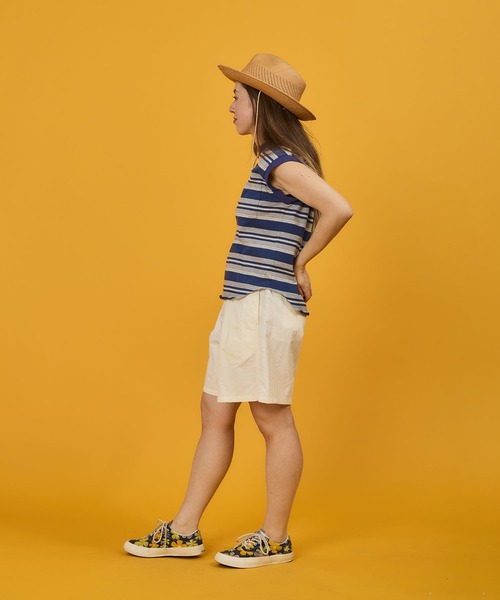 WALLA WALLA SPORT(ワラワラスポーツ)の「WALLA WALLA SPORT【ワラワラスポーツ】STRIPE SLEEVELESS TOP(Tシャツ/カットソー・レディース・ブラウン系その他/バーガンディー/ブラック系その他/ネイビー系/グリーン系その他・MEDIUM)」の14枚目の写真