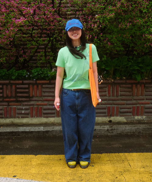 NICE GHOST CLUB(ナイスゴーストクラブ)の「X JIMMIZO MUSIC NOTE TEE_YELLOW GREEN(NG2GMFT501B)(Tシャツ/カットソー・レディース・イエロー・F)」の3枚目の写真