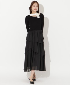 BORDERS at BALCONY/ボーダーズアットバルコニー】RESORT FRINGE DRESS