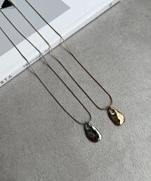 Chez toi | ニュアンス1ポイントプレートネックレス(ネックレス)