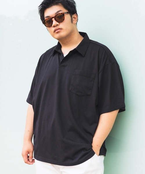 B&T CLUB（ビーティークラブ）の「色褪せない ポロシャツ 半袖 メンズ 大きいサイズ KURO NO MAMA 天竺 無地 シャツ B＆T CLUB (ビーアンドティークラブ)（ポロシャツ・メンズ・ブラック・X4(8L～9L)/X3(6L～7L)/X2(4L～5L)/X1(3L～4L)）」の17枚目の写真