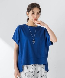 汗染み軽減ボックスシルエットカットソー