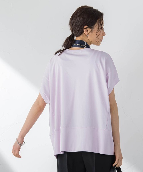LAUTREAMONT（ロートレアモン）の「汗染み軽減ボックスシルエットカットソー（Tシャツ/カットソー・レディース・ピンク/チャコールグレー/ホワイト/ベージュ/ブルー/ブラック・9号）」の14枚目の写真