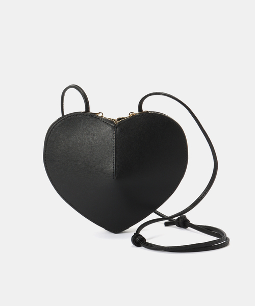 U by SPICK&SPAN(ユーバイスピックアンドスパン)の「AULENTTI/オウレンティ HEART BAG(ショルダーバッグ・レディース・ブラック・FREE)」の1枚目の写真