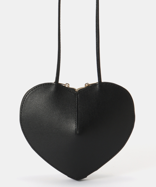 U by SPICK&SPAN(ユーバイスピックアンドスパン)の「AULENTTI/オウレンティ HEART BAG(ショルダーバッグ・レディース・ブラック・FREE)」の5枚目の写真