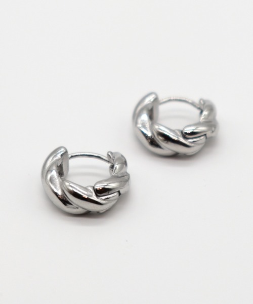 Bilan(ビラン)の「【BILAN】ツイストワンタッチピアス(サージカルステンレス)(ピアス(両耳用)・レディース・シルバー/ゴールド・FREE)」の3枚目の写真