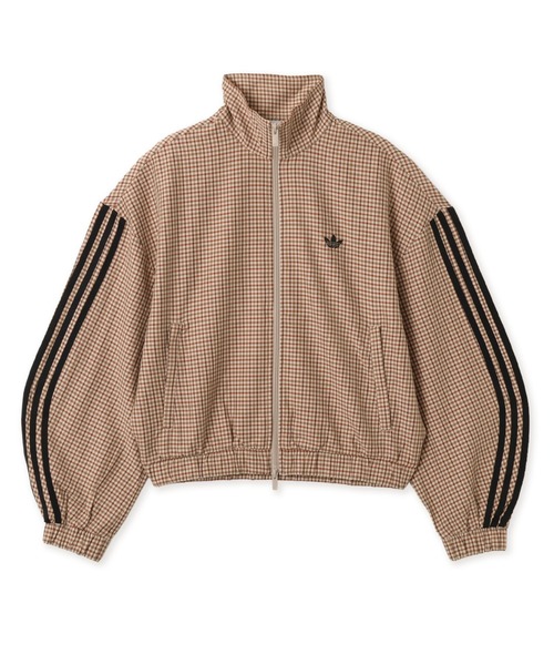 新品S⭐️ チェック トラックトップ ベージュ adidas CHECK TRUCK TOP / アディダス チェック トラックトップ