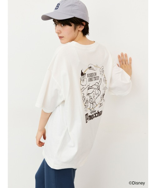 Disney】ピノキオ/バックプリントTシャツ（Tシャツ/カットソー 