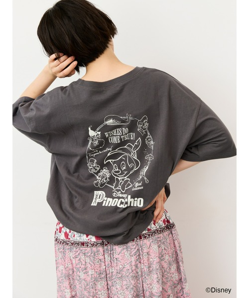 Disney】ピノキオ/バックプリントTシャツ（Tシャツ/カットソー 