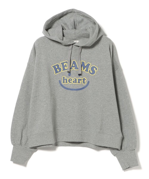 BEAMS HEART(ビームスハート)の「カレッジ スマイル パーカー(パーカー・レディース・グレー/ホワイト系その他5/ネイビー・FREE)」の9枚目の写真