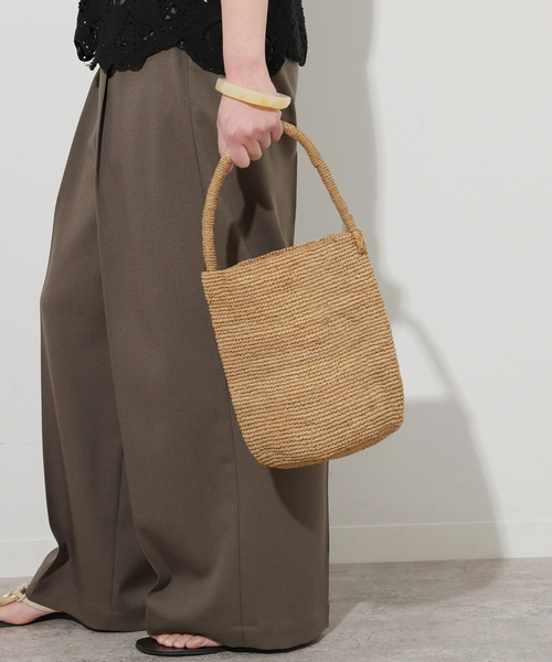 MADE IN MADA(メイドインマダ)の「《WEB限定追加3》【MADE IN MADA /メイドインマダ】 NAIVO BAG:ハンドバッグ(かごバッグ・レディース・ベージュ・FREE)」の4枚目の写真