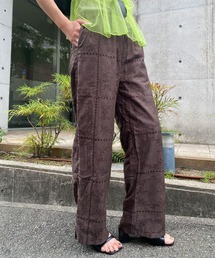 bohmal（ボマール）の「パッチワーク風総刺繍シアーパンツ（その他パンツ）」