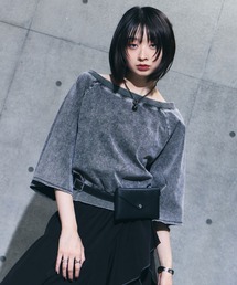 PAGEBOY | <まるでデニム見え!/紫外線カット/接触冷感/ストレッチ>マルデニルーズネックトップス(Tシャツ/カットソー)