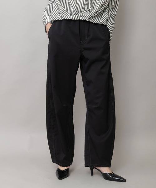 Munich（ミューニック）の「シック＆シンポリエステルツイル バレルパンツ（その他パンツ・レディース・チャコールグレー/ブラウン/ブラック・M/S）」の2枚目の写真