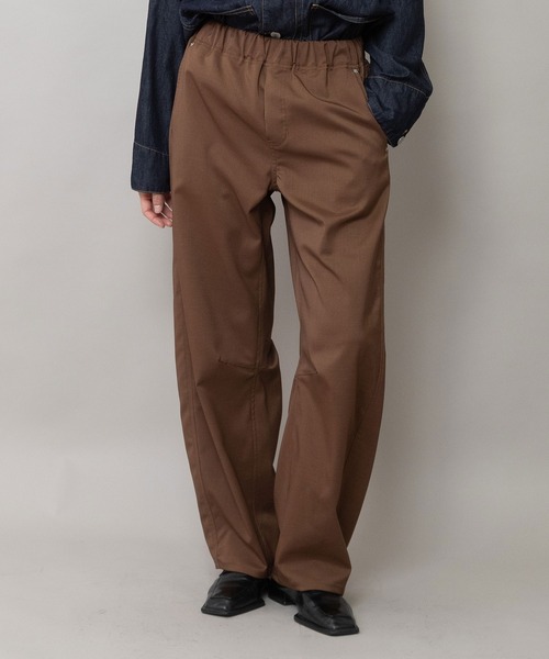 Munich（ミューニック）の「シック＆シンポリエステルツイル バレルパンツ（その他パンツ・レディース・チャコールグレー/ブラウン/ブラック・M/S）」の4枚目の写真