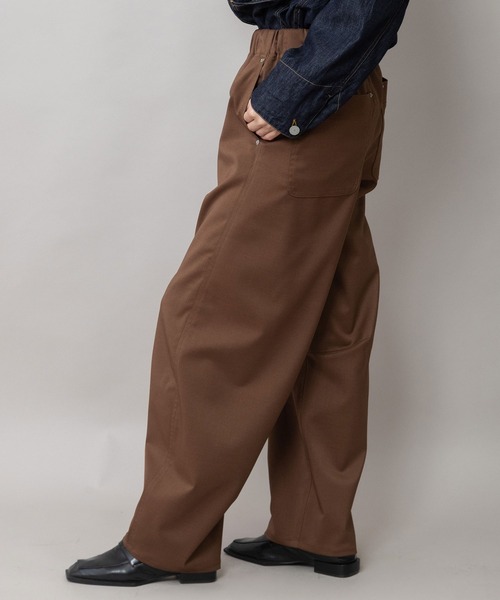 Munich（ミューニック）の「シック＆シンポリエステルツイル バレルパンツ（その他パンツ・レディース・チャコールグレー/ブラウン/ブラック・M/S）」の5枚目の写真