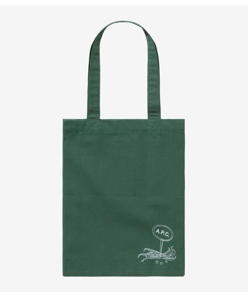 A.P.C.（アーペーセー）の「TOTE LEGUMES/レギウム トートバッグ（トートバッグ・メンズ・カーキ・ONESIZE）」の5枚目の写真