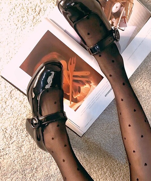 shoes365(シューズスリーシックスファイヴ)の「SHOES 365エナメル メリージェーン 太ヒール パンプス(パンプス・レディース・チョコ/ブラック・24.0cm/23.5cm/24.5cm/23.0cm)」の22枚目の写真