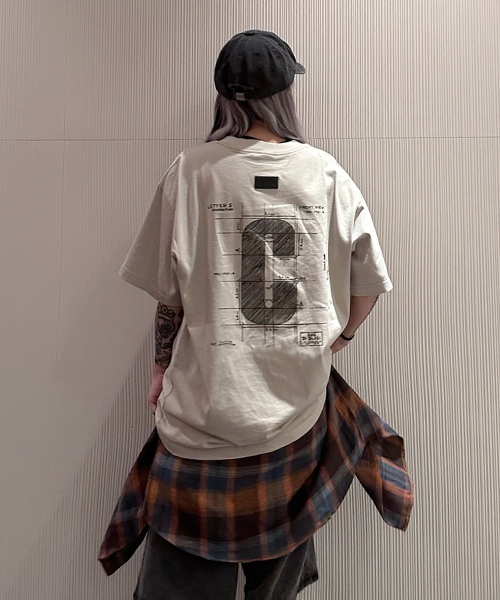 CREAM SODA LAB(クリームソーダラボ)の「グラウンドプランロゴスクエアワッペン半袖Tシャツベージュ(Tシャツ/カットソー・メンズ・その他・LARGE/X-LARGE)」の1枚目の写真
