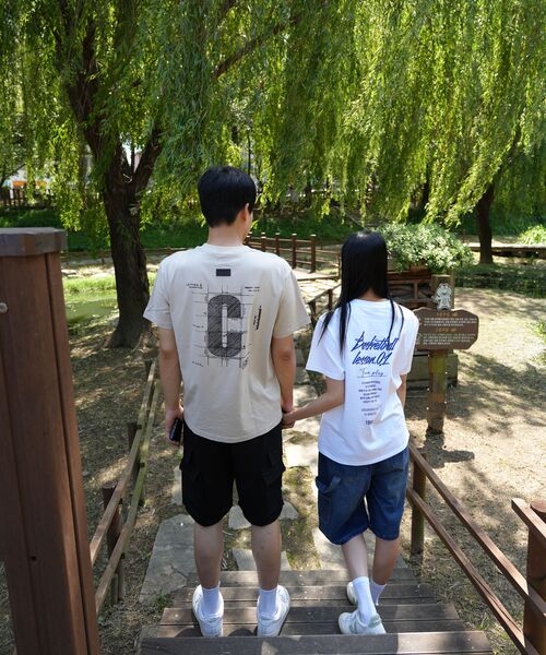CREAM SODA LAB(クリームソーダラボ)の「グラウンドプランロゴスクエアワッペン半袖Tシャツベージュ(Tシャツ/カットソー・メンズ・その他・LARGE/X-LARGE)」の6枚目の写真