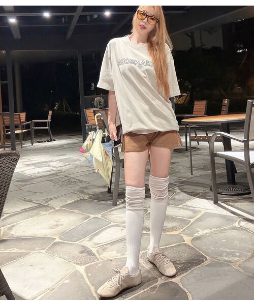 CREAM SODA LAB(クリームソーダラボ)の「グラウンドプランロゴスクエアワッペン半袖Tシャツベージュ(Tシャツ/カットソー・メンズ・その他・LARGE/X-LARGE)」の5枚目の写真