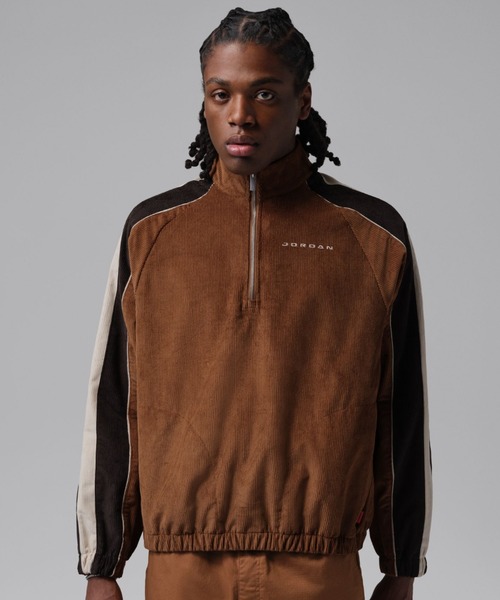 JORDAN BRAND(ジョーダンブランド)の「JORDAN BRAND M J FLT CORD HALF ZIP / ジョーダン ブランド FLT コード ハーフ ジップ/NIKE【SP】(スウェット・メンズ・ブラウン・M/S/XXL/XL/L)」の1枚目の写真
