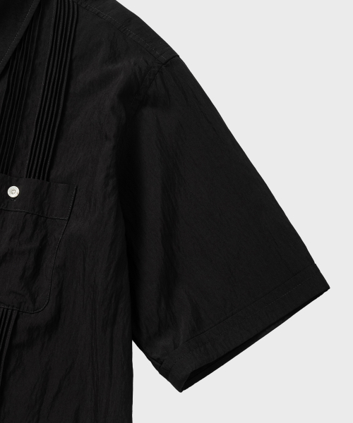 NONBLANK(ノンブランク)の「ネイチャーリングクルガヤベラHSシャツ_BLACK(シャツ/ブラウス・メンズ・ブラック・SMALL/MEDIUM/LARGE/X-LARGE)」の5枚目の写真