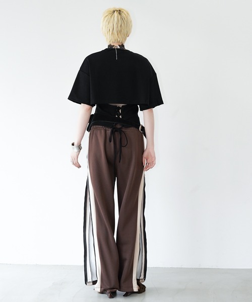 chuclla（チュクラ）の「サイドジップトラックパンツ chw26s352（その他パンツ・レディース・ブラック/ブラウン・XL/M/L）」の15枚目の写真