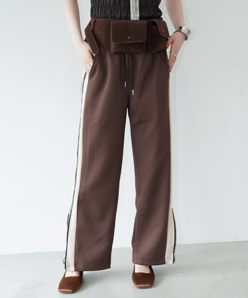 chuclla（チュクラ）の「サイドジップトラックパンツ chw26s352（その他パンツ・レディース・ブラック/ブラウン・XL/M/L）」の16枚目の写真