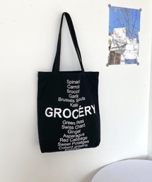 letter print tote bag