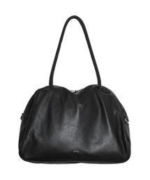 【YArKA/ヤーカ】real leather sharp & soft mix nuance boston bag L [sas3] / 直曲線のニュアンスボストンバッグ