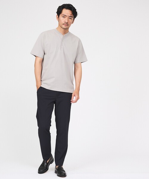 ABAHOUSE GRAY（アバハウスグレイ）の「【接触冷感/セットアップ対応】ナイロンジャガード ストレッチ スラックス（スラックス・メンズ・カーキ/ネイビー/ブラック・50/48/46/44）」の21枚目の写真