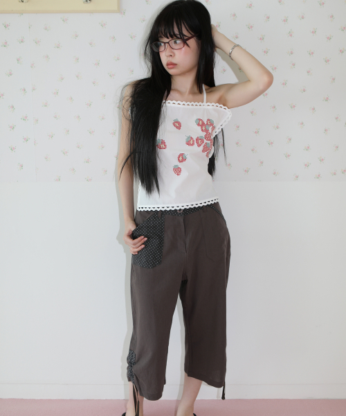 NOFFICIALNOFFICE(ノフィシャルノフィス)の「レッドストロベリーハンキー バックレストップ(Tシャツ/カットソー・レディース・その他・FREE)」の4枚目の写真