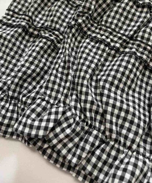 Forcement(フォースメント)の「スカート見えするふんわりシルエットが魅力のティアードワイドパンツ。(その他パンツ・レディース・ブラック/ホワイト・FREE)」の17枚目の写真