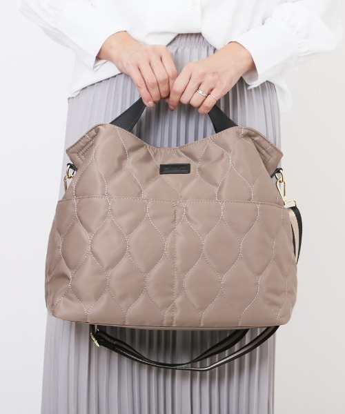 LIZDAYS(リズデイズ)の「LIZDAYS キルティングナイロンショルダーバッグ(ショルダーバッグ・レディース・グレー系その他/ダークグレー/ベージュ/カーキ/ブラック・FREE)」の14枚目の写真