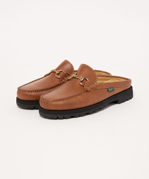 Paraboot(パラブーツ)の「【別注】<Paraboot> カラーグレインレザー ビット ミュール(ローファー・メンズ・ブラウン/オリーブ・9/8/7/6/10)」の3枚目の写真